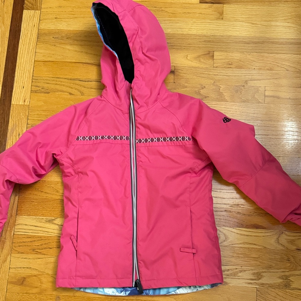 686 Kids Vibrant Pink Rain Jacket
